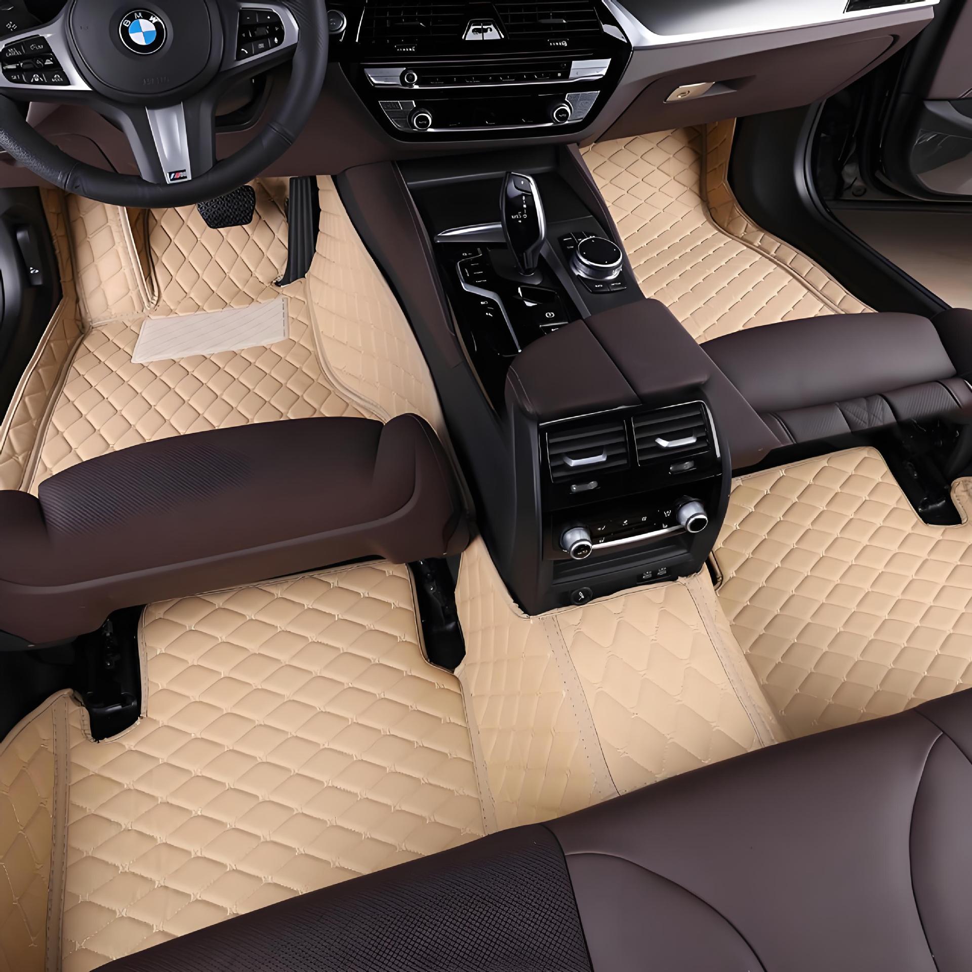 MIVRO Classic – Tapetes Automotivos em Couro Costurado Sob Medida