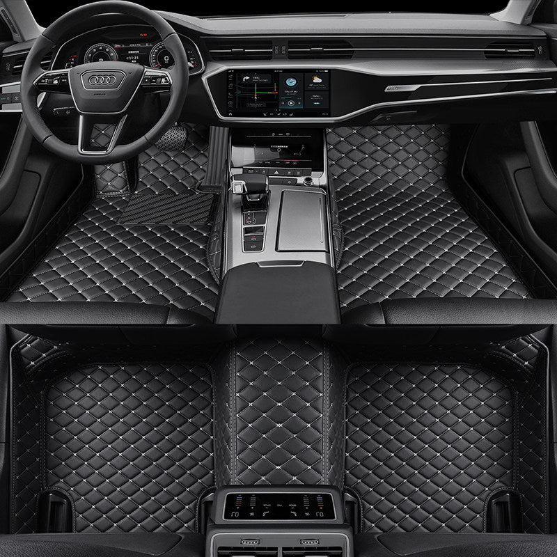 MIVRO Classic – Tapetes Automotivos em Couro Costurado Sob Medida