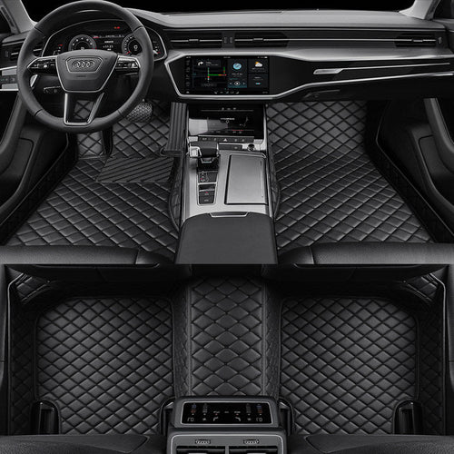 MIVRO Classic – Tapetes Automotivos em Couro Costurado Sob Medida