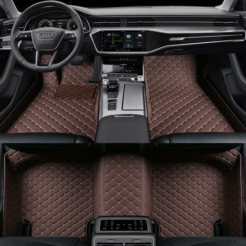 MIVRO Classic – Tapetes Automotivos em Couro Costurado Sob Medida